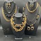 Vintage & Modern 80s Napier Monet Trifari Others Gold Tone Black Jewelry Lot