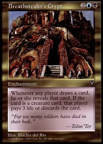 Magic MTG - Breathstealer's Crypt - Visions - EXC - EN
