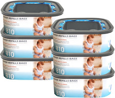 Jumbo Square Refills Disposal Bags Refill Compatible with Diaper Genie Compact a