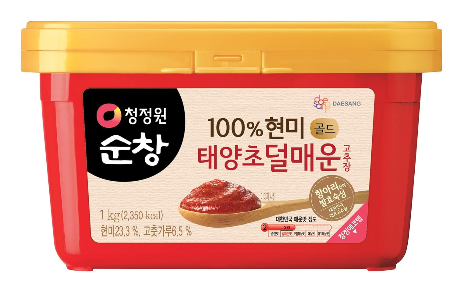 O'Food Gochujang suave 2,2 lb, pasta de chile rojo coreano, especia