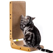 L Shape Cat Scratcher, 26.8 Inch Cat Scratchers for Indoor Cats, Protecting
