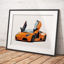Huge Choice of Lamborghini Super & Sports Car Artwork Prints. Range of Sizes NEW