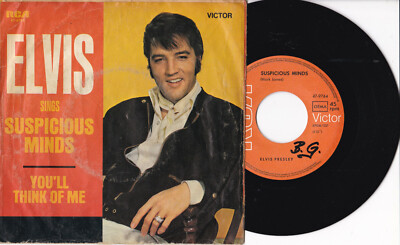 Elvis Presley -Suspicious Minds / You'll Think Of Me- 7'' 45 RCA Victor 