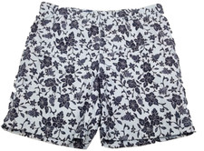 Vintage Ralph Lauren Polo Sport Swim Trunks Men L Blue Pony Tropical 8" Preppy