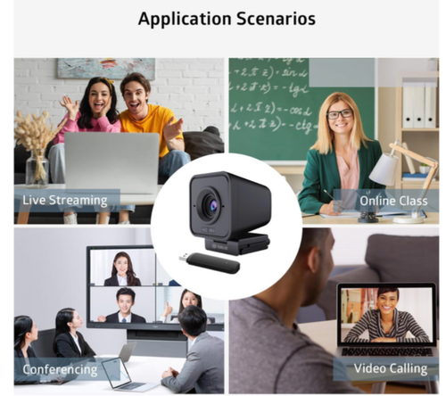 TOALLIN Webcam sans Fil pour PC, 1080P Full HD, Intégrée Antibruit Sans Fil - Photo 6/13