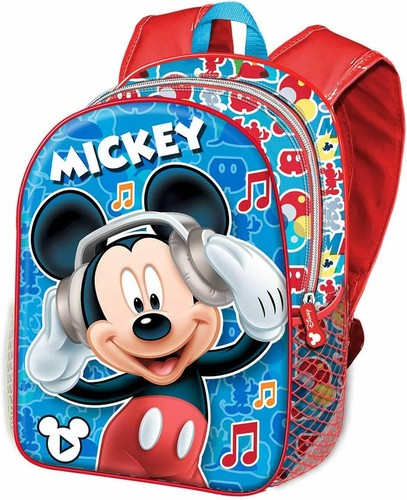 Mickey Mouse Topolino Music Zainetto Zaino 3D Scuola Materna Asilo tempo  Libero | eBay
