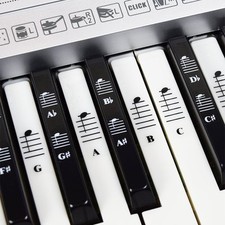 Piano and Keyboard Full Set Stickers for White and Black Keys