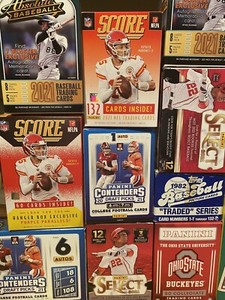 400 CARD LOT - 1 AUTO, ROOKIES HOF ALL STARS MVP GUARANTEED 1975-2025