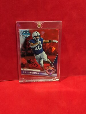 2023 Bowman Chrome U Nick Singleton Red Sapphire Refractor /5 SSP