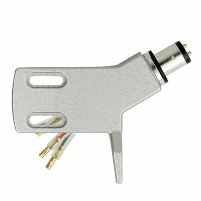 THAKKER CHS-13 - abgewinkeltes Aluminium Headshell - Silber | für gerade Tonarme