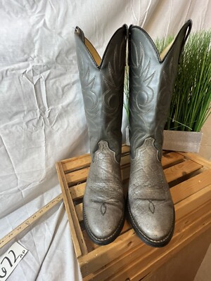 Vintage Acme Men\'s Western Cowboy Boots Gray 12 Acme Used Vintage Gray Men main image 2