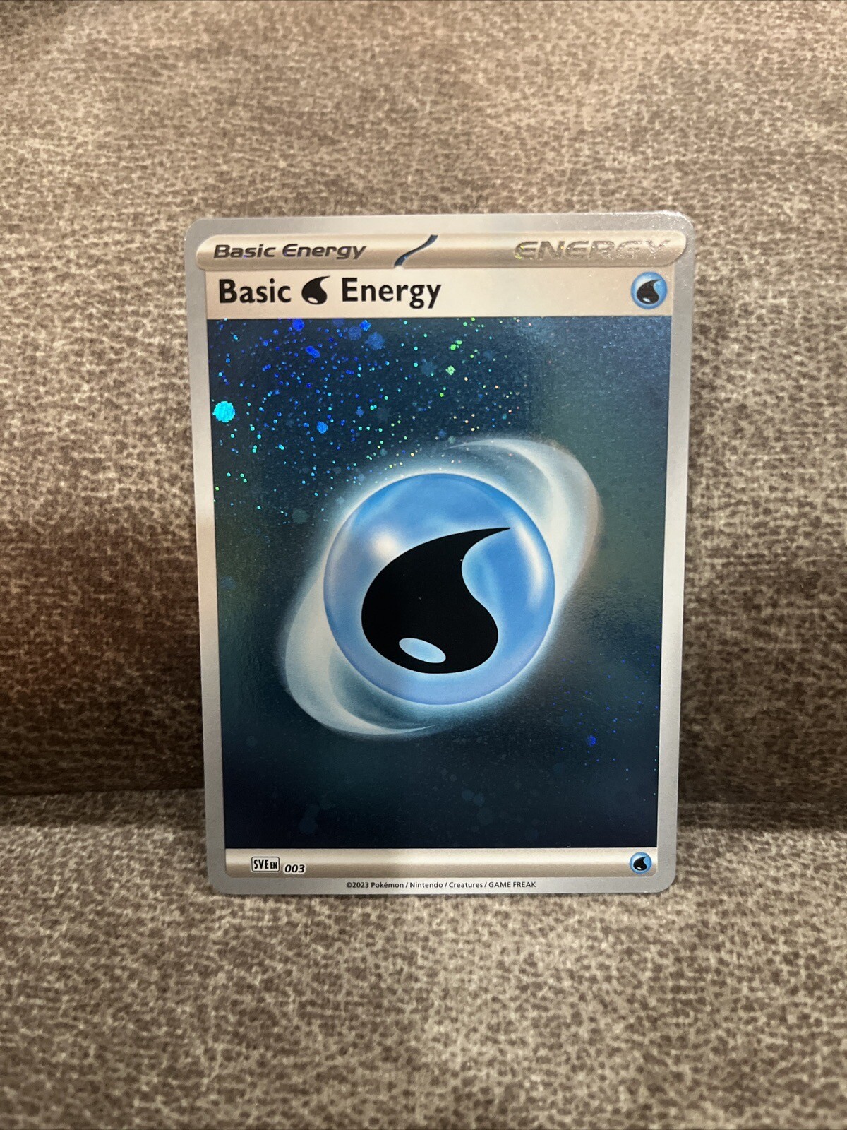 Pokémon Scarlet & Violet 151 Basic WATER Energy Cosmos Holo Foil SVEN 003 NM