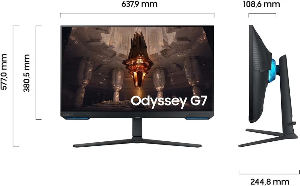 Samsung Odyssey G70B S28BG700EP 28 Zoll Ultra HD IPS LED Gaming-Monitor -... - Bild 3 von 4