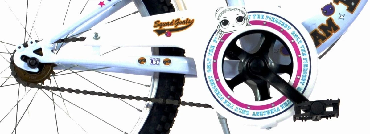 Bici 20 lol surprise per bambina cestino cavalletto campanello