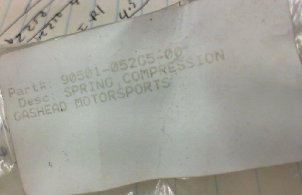 YAMAHA WR250 WR400 RAPTOR Shift Compression Spring 90501-052G5-00 OEM NOS