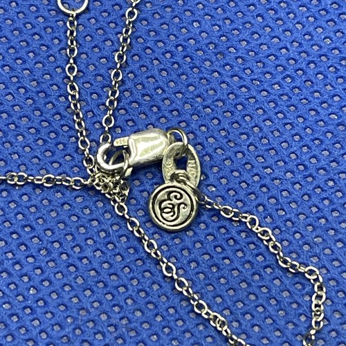 Ella stein 0.15 ctw white diamond pendant necklace rhodium / sterling 20” - Picture 8 of 11