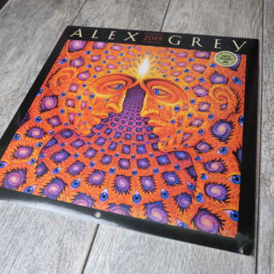 2019 Alex Grey Psychedelic Calendar Print Art Lithograph   NEW & SEALED