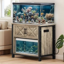 50 Gallons Aquarium Stand Fish Tank Cabinet Terrarium Storage w/ Power Outlets