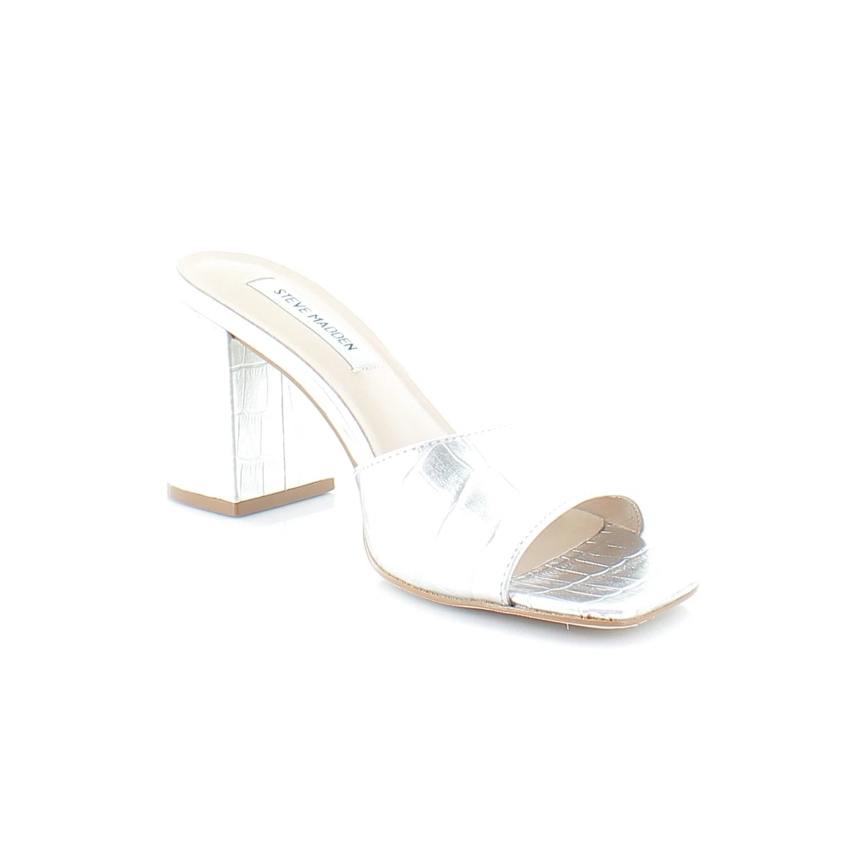 Steve Madden Alaya Women s Heels Silver Crocodile