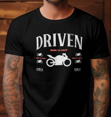 Driven Born to Ride T shirt, Graphic T Shirt, T-shirt unisex short sleeve T-shir