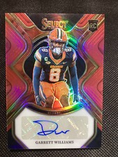 Garrett Williams 2023 Panini Select Draft RC Red/ Gold Prizm Auto #RS-GW1