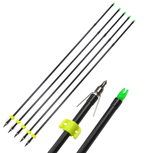 6/12/24pcs 31" Bowfishing Arrows Fiberglass Archery Fishing Hunting Arrowheads - Picture 6 of 12
