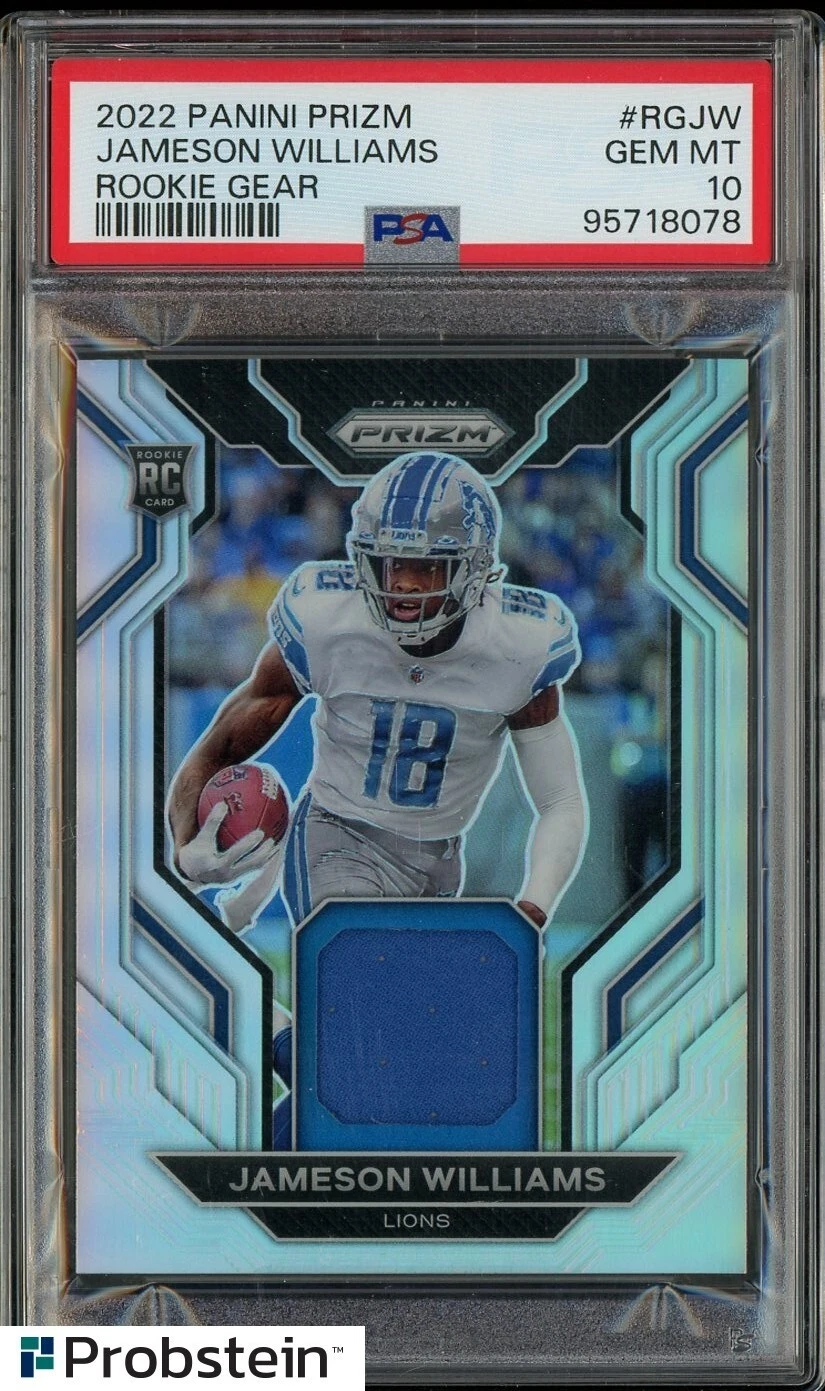 Jameson Williams Panini Prizm Rookie Gear #RGJW Base
