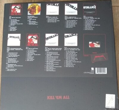 llica/Kill'em All (5CD+4LP+DVD） Metallica - Kill Em All - Limited Deluxe edition 4 LP 5 CD 1DVD