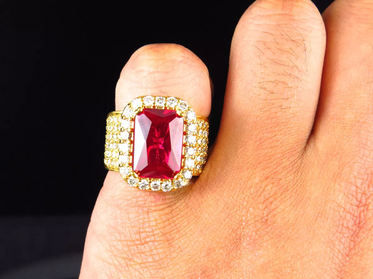 Ruby on sale pinky ring