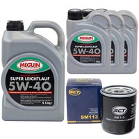 MotoröL Set SAE 5W-40 Vollsynth Meguin 8 Liter + ÖLfilter FüR Citroen Peugeot J9