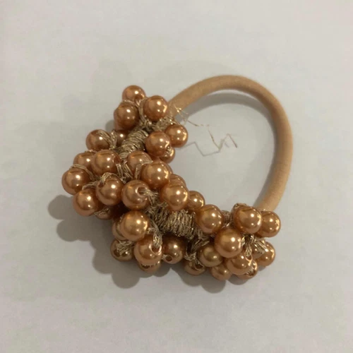 Pearls Beaded Ponytail Holder Girls Scrunchies Elastic Hair Bands Rubber Rope US - Picture 24 of 27