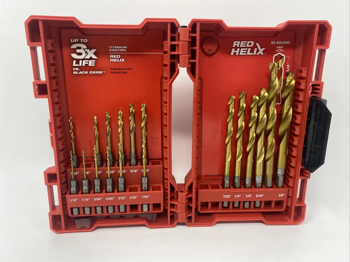 Milwaukee shockwave impact duty sale titanium drill bit set