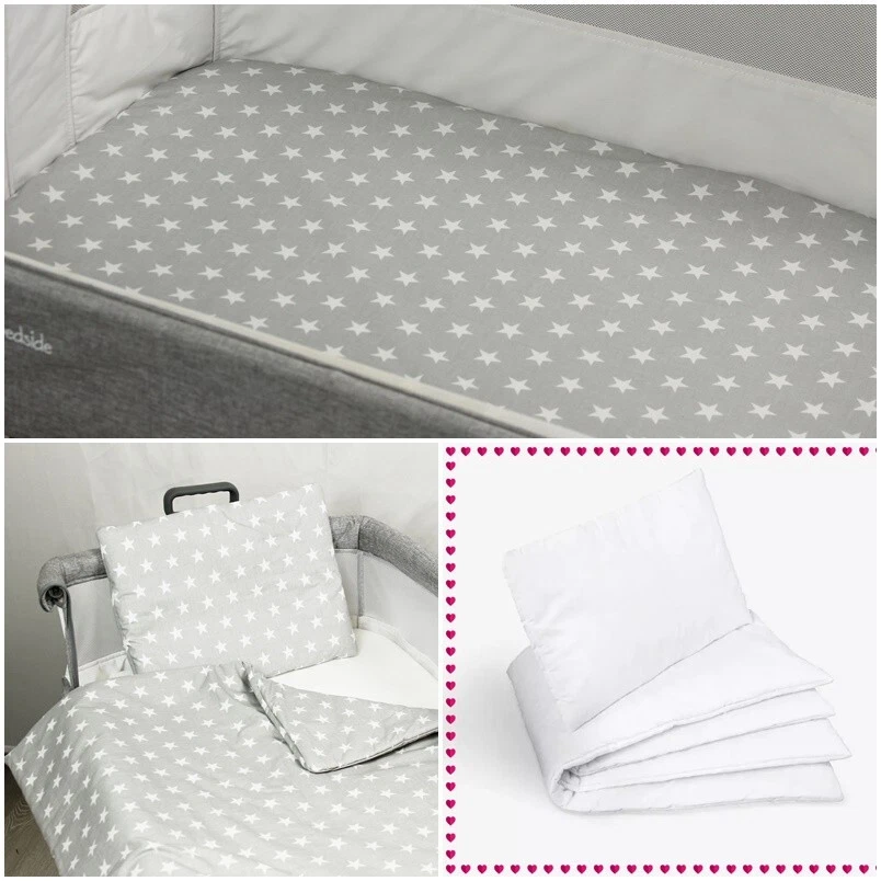 5 pc bedding set for bedside crib chicco next to me grey stars white girl boy
Opens in a new window
