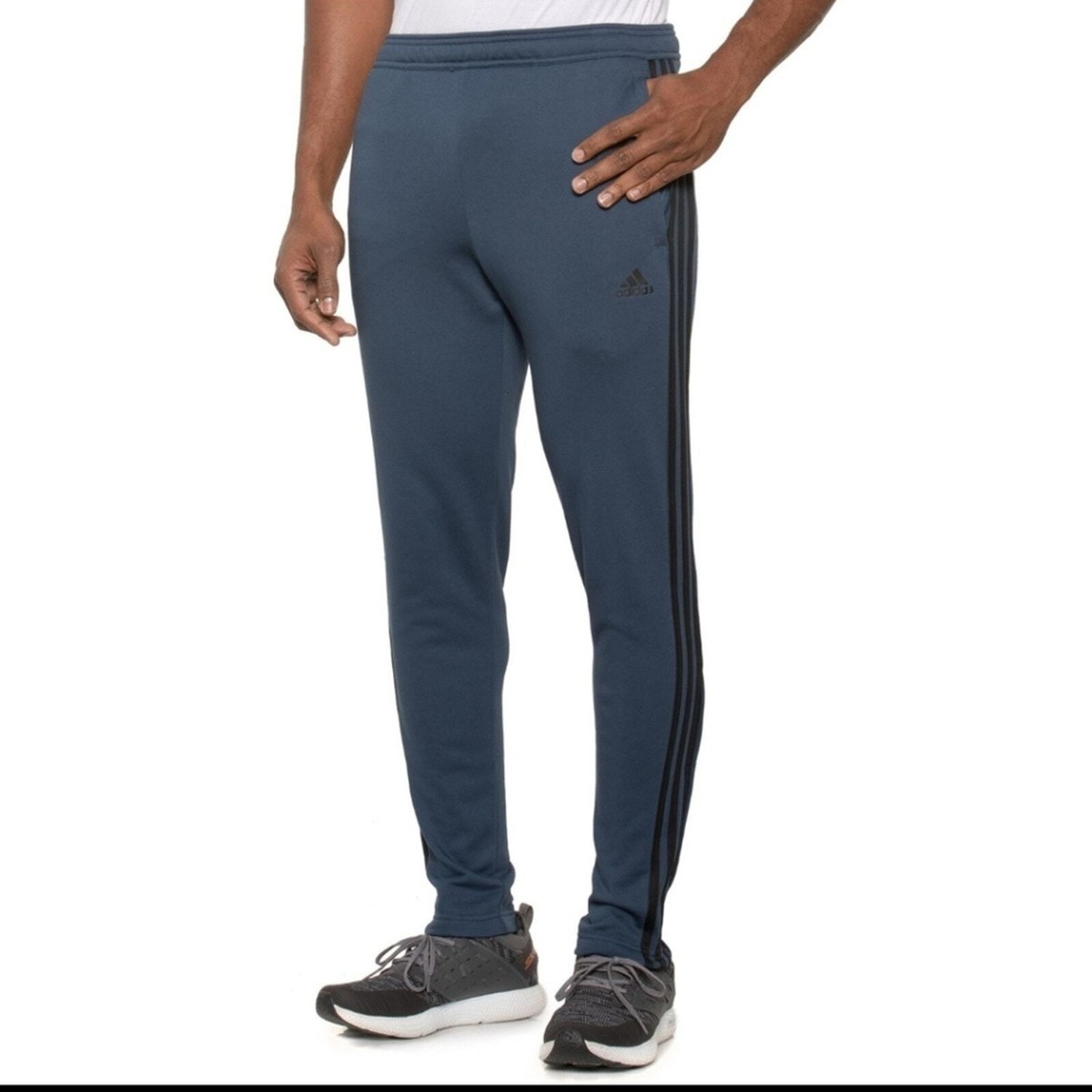 Adidas Tiro Pants Stripe XL French Terry FT Pant in Crew Navy