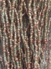 Glass Seed Beads Lot of 20 Feet, 5- 48” Strand Each. Free Shipping