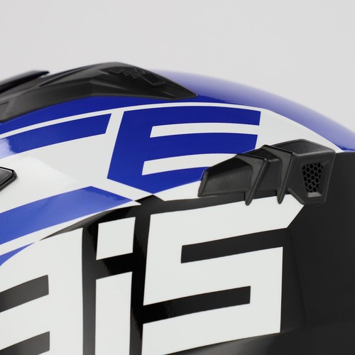 Casco Jet Acerbis JET ARIA GRAPHIC Nero Blu Moto Scooter ECE 2206 - Foto 10 di 10