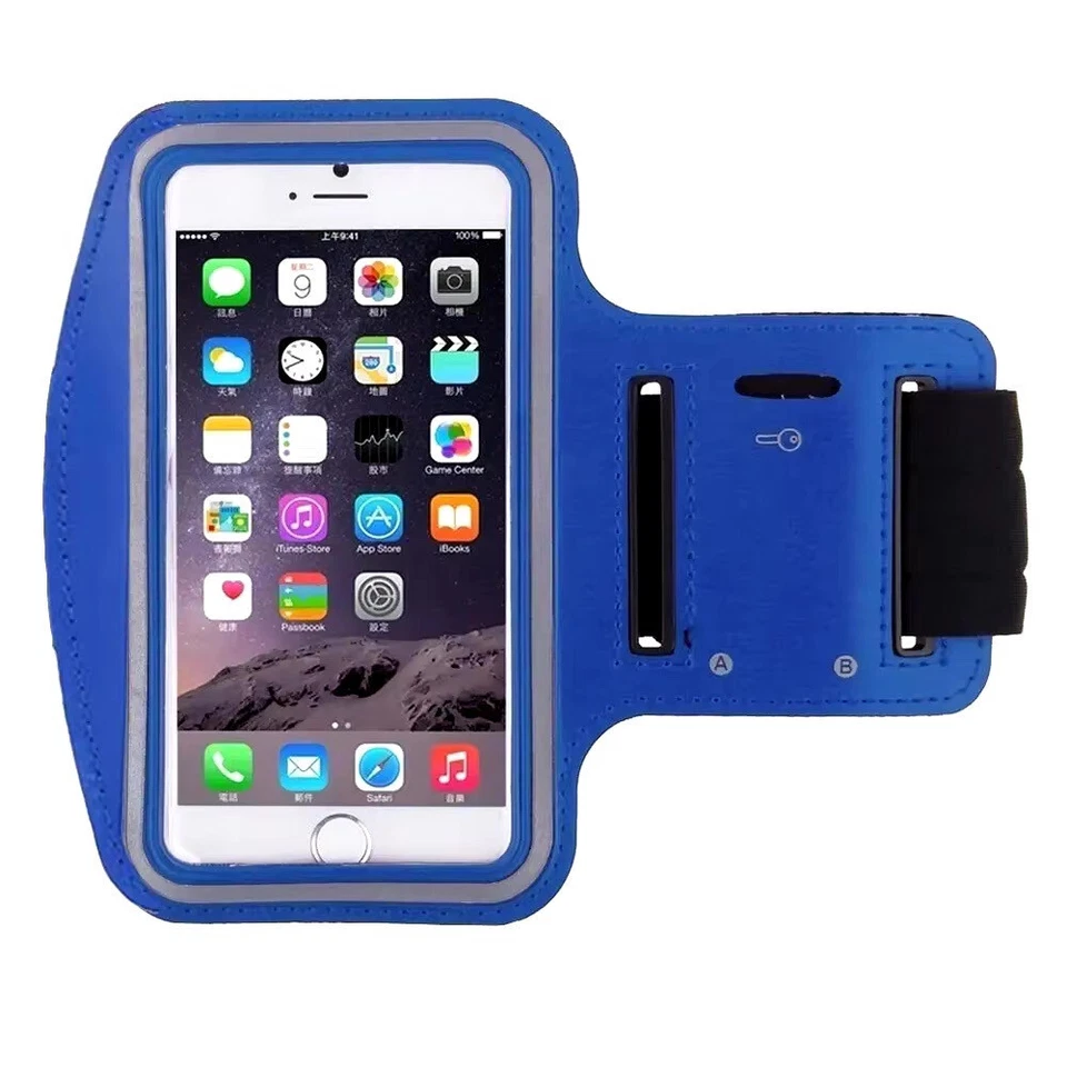 Soporte para bolsa de brazo deportivo azul para Galaxy S4 S5 S6 S8/+/S7/Edge Note3 Foto 2 de 2
