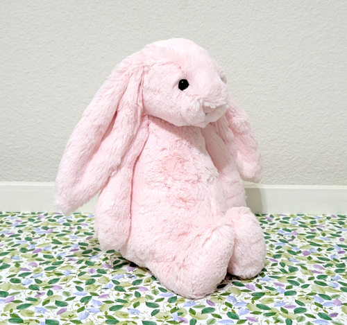 Jellycat BASHFUL PINK BUNNY - Medium 11" - Authentic - Brand New with Tags - Picture 4 of 5