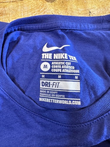 THE NIKE TEE "FAST" DRI-FIT SS T-SHIRT BLUE KIDS ATHLETIC CUT MEDIUM ⭐️MINT⭐️ - Picture 9 of 11