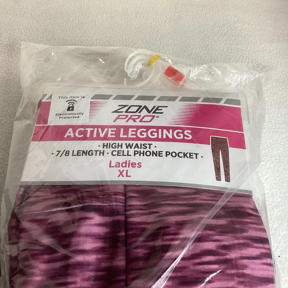 2 Pr Zone Pro XL Mujer Ropa Activa Elastizada Leggings Cintura Alta 2pr En Paquete Nuevo Foto 2 de 4
