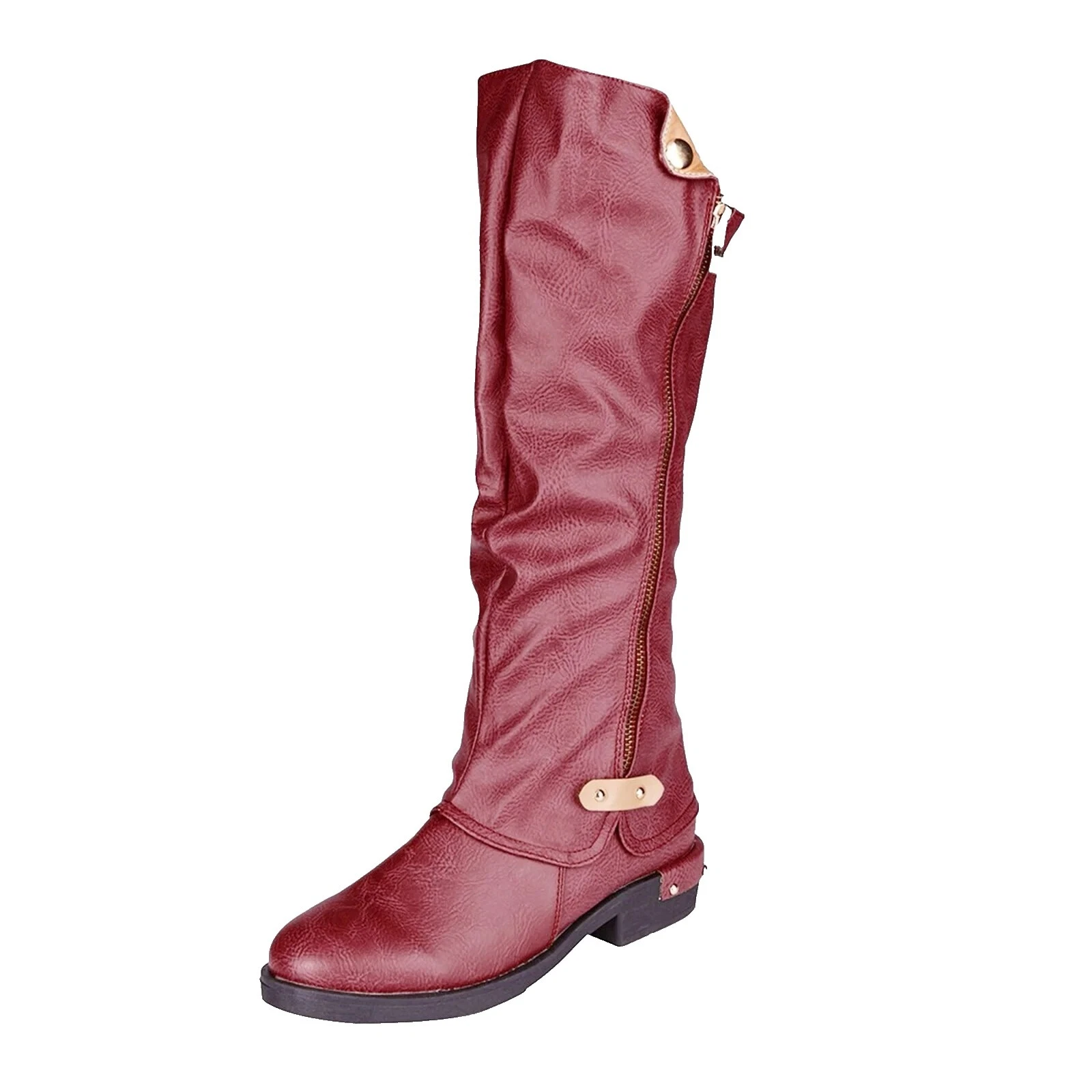 Botas sólido Casual PINK para De mujer