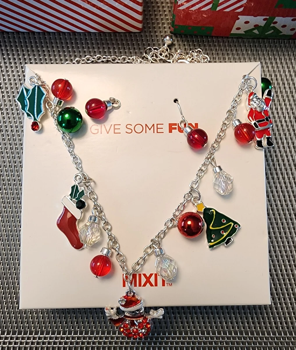 Mixit Christmas Holiday Festive Jewelry Necklace JC Penney NIB