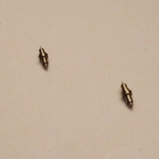 2 HAMILTON 16 SIZE BALANCE STAFF 435 SR SMALL COLLET PIVOT-10 NOS --- BB-962