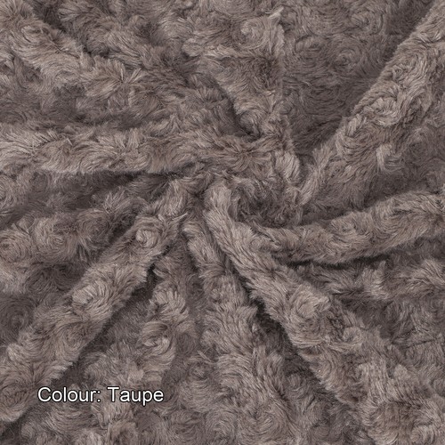 Faux Fur Minkee Rose Swirl Luxurious Fabric by the Yard and Fat Squares 50x50cm - Picture 13 of 37