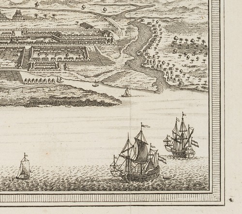 Nach SCHLEY (*1715), Ansicht von Banda Aceh, um 1780, KSt. Romantik Seefahrt - Picture 3 of 5