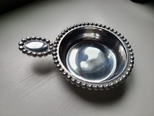 Mariposa Pearled Baby Porringer beaded infant bowl aluminum