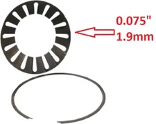Spring-Disk & Snap-Ring, Borg Warner T-35/66, 1962-Up. 8122463 4486217 29218E