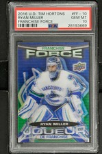 2016 Upper Deck Tim Hortons Franchise Force Hockey #FF-10 Ryan Miller - PSA 10 