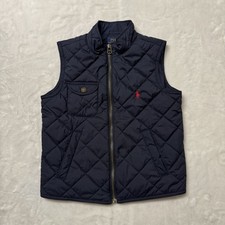 Youth Polo Ralph Lauren Navy Zip Quilted Vest Size 5 Childrens Toddler