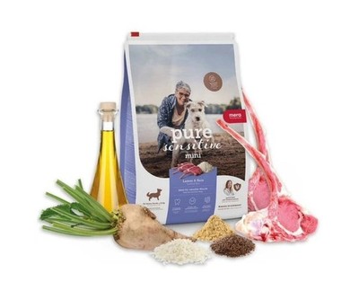 MERA Pure Sens. Adult Mini Lamb Rice Trockenfutter für Hunde kleiner Rassen 4 kg